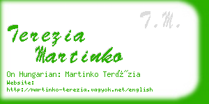 terezia martinko business card